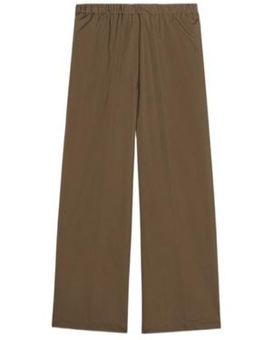Aspesi Elasticated Cotton Trousers - Green