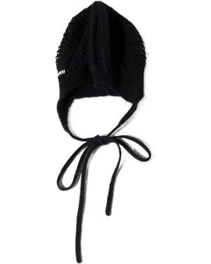 Miu Miu Mohair Hat - Black
