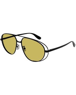 Bottega Veneta Eyewear Classic Aviator Sunglasses - White