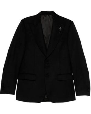 Lardini Single-Breasted Jacket - Black