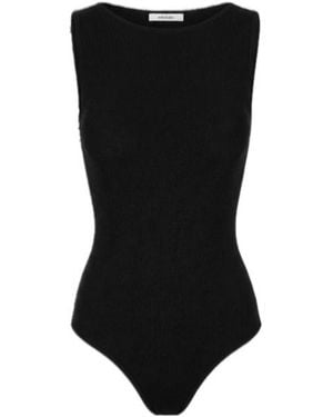 Entire studios Round-Neck Sleeveless Tank Top - Black
