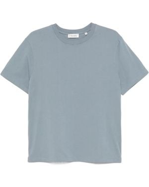 FRAME Logo-Embroidered T-Shirt - Blue