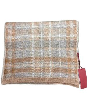 Max Mara Plaid Scarf - White