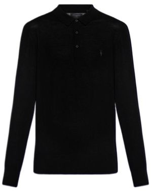 AllSaints Signature Embroidered Knitwear - Black