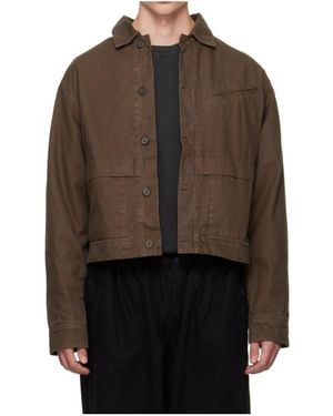 Entire studios Single-Breasted Long-Sleeve Casual Jacket - Brown