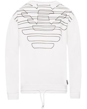 Emporio Armani Logo Jumper - White