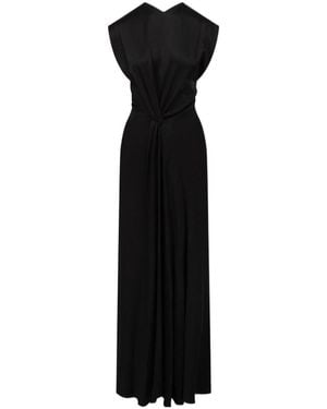 Victoria Beckham Pleated Dress - Black