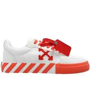 Off-White c/o Virgil Abloh Low Vulcanized Outlined Sneakers - Red