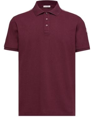 Moncler Logo Patch Short-Sleeved Polo Shirt - Red