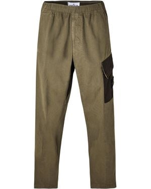 Stone Island Light-Colored Casual Trousers - Green