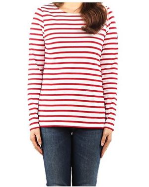 Saint James Striped T-Shirt - Red