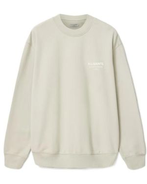 AllSaints Dreamer Oversized Crew Neck Sweatshirt - White