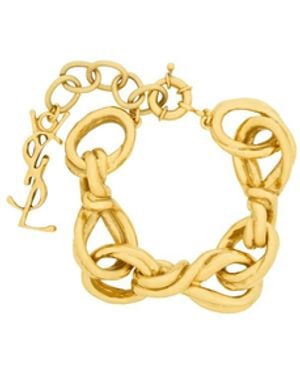 Saint Laurent Chain Bracelet - Metallic