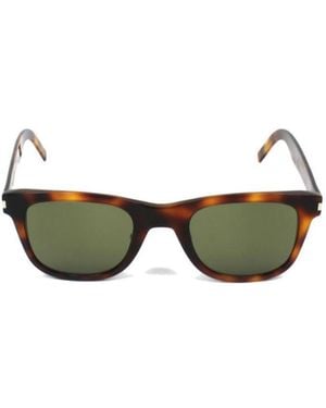 Saint Laurent Square Sunglasses - Green
