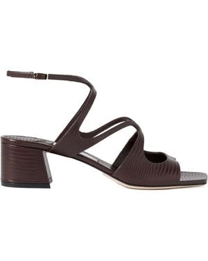 Jimmy Choo Chunky High Heel Sandals - Brown
