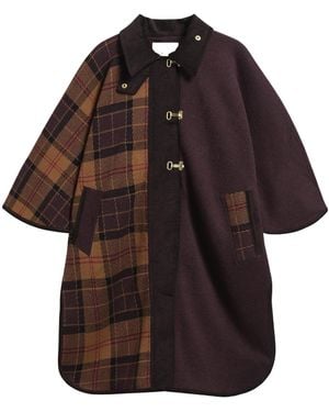 Barbour Wool Coat - Brown