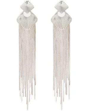Jennifer Behr Blythe Drop Earrings - White