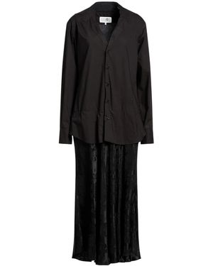 MM6 by Maison Margiela Solidcolor Shirtdress - Black