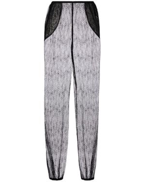 Frankie Shop Orissa Sheer Wide-Leg Trousers - Grey