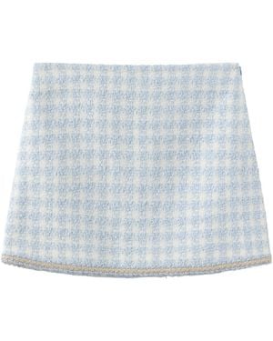 Marissa Chiara Plaid Skirt - Blue