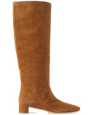 Loeffler Randall Solid Colour Suede Knee Boots - Brown