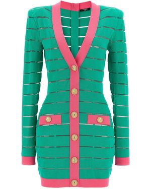 Balmain Knitted Dresses - Green
