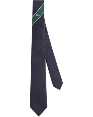 Dior Tie With Stripe - Blue