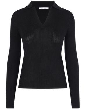 Max Mara Long-Sleeve Knitted Polo Shirt - Black
