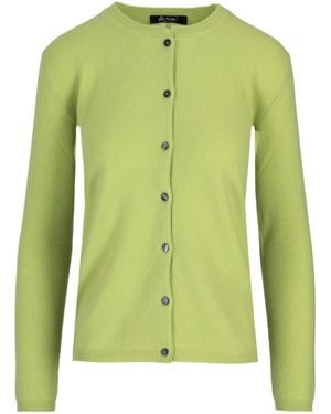 Lela Rose Crew-Neck Cardigan - Green