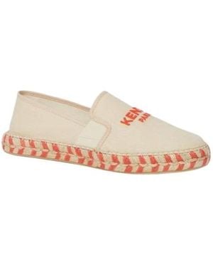 KENZO Logo Embroidered Espadrilles - Pink