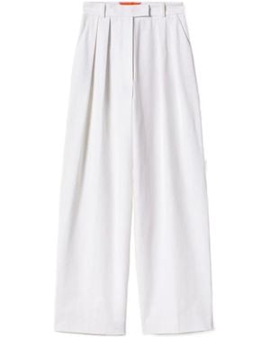 La DoubleJ Brooklyn Pleated Pants - White