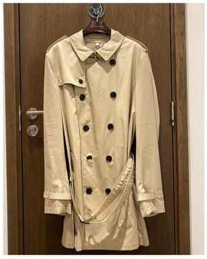 Burberry Double-Breasted Trench Coat - Metallic