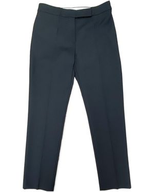 Max Mara Pleated Casual Trousers - Blue