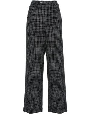 A.P.C. Melissa Plaid Trousers - Grey