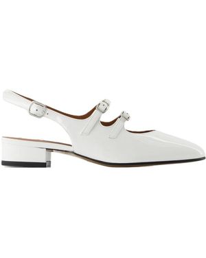 CAREL PARIS Buckle Mule High Heels - White