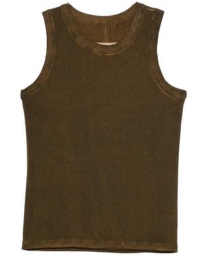 Uma Wang Viscose Tank Top - Green