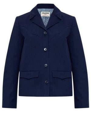 Zadig & Voltaire Button-Fastening Blazer - Blue