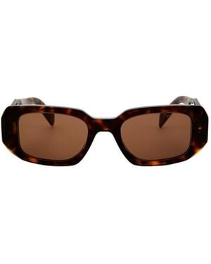Prada Polygonal Thick-Frame Sunglasses - Multicolor
