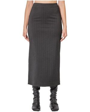 Uma Wang Striped Skirt - Gray