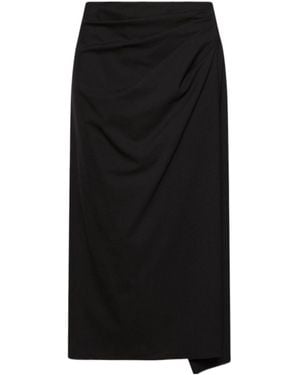 Marella Draped Skirt - Black