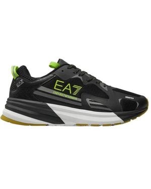 EA7 Lace-Up Trainers - Black