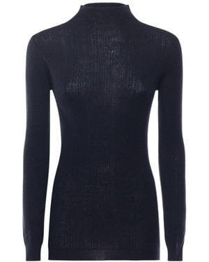 Pinko Slim-Fit High-Neck Jumper - Blue