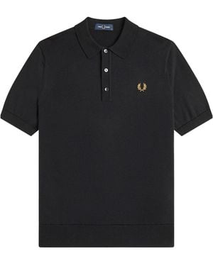 Fred Perry Short Sleeve Polo Shirt - Black