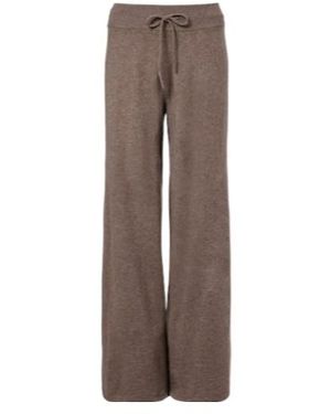 Lisa Yang Sofi Cashmere Wide-Leg Pants - Brown