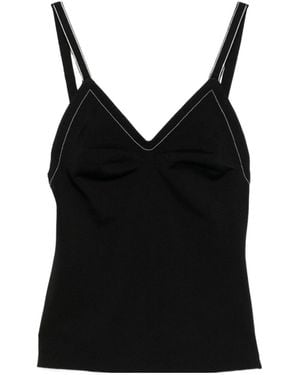 Carven Silk Camisole - Black