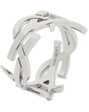 Saint Laurent Cassandre Ring - White