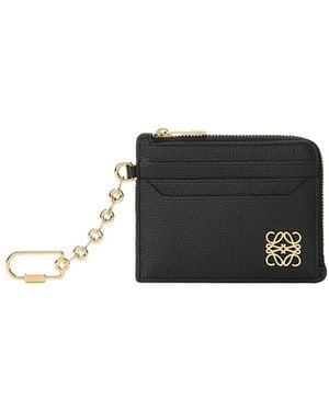 Loewe Anagram Square Coin Cardholder - Black