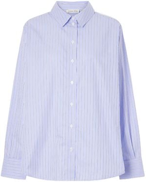 Anine Bing Striped Shirt - Blue