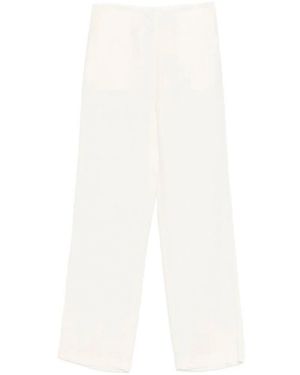 Patrizia Pepe Dart-Detail Trousers - White