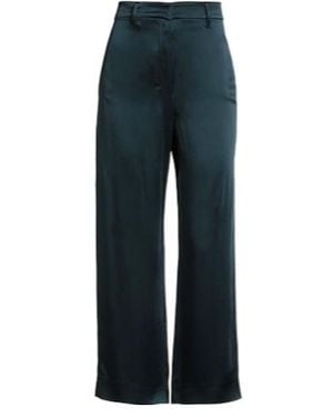 Max Mara Solid-Colored Straight-Leg Trousers - Blue